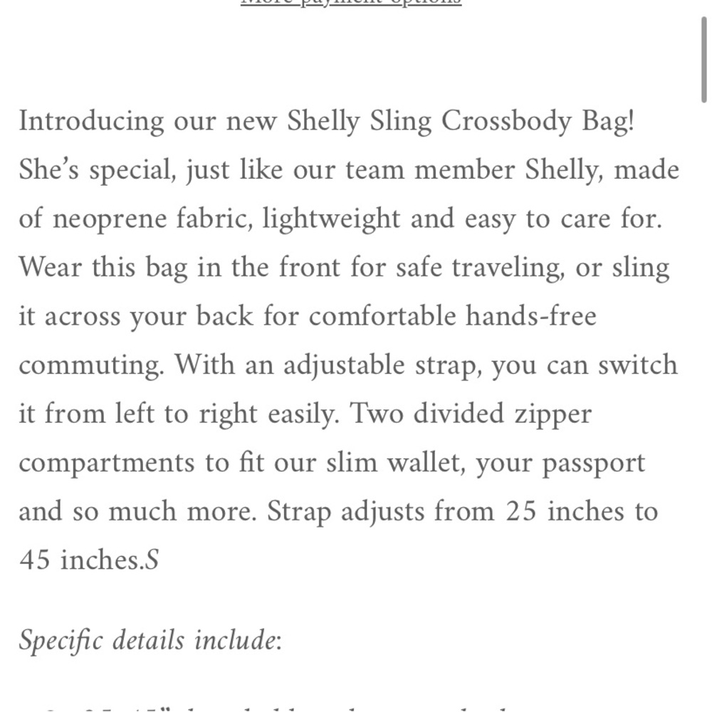 K Carroll Shelly Teal sling crossbody bag - Picture 9 of 10